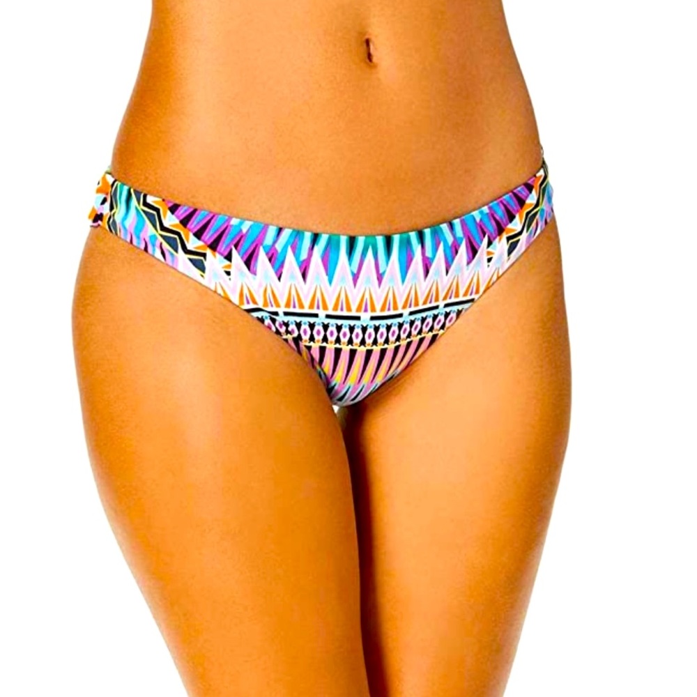 Bar III Womens Starburst Cheeky Bikini Top  Large